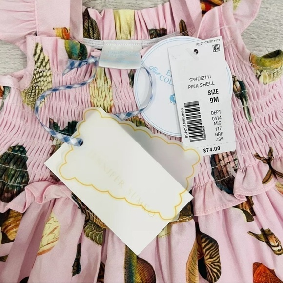 Edgehill Collection Jennifer Sumko Pink Shell Dress NWT Toddler Girls - Picture 6 of 10
